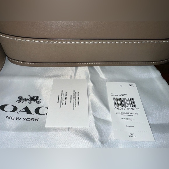 Rare Coach Revel Satchel in Dark Stone - Picture 9 of 16